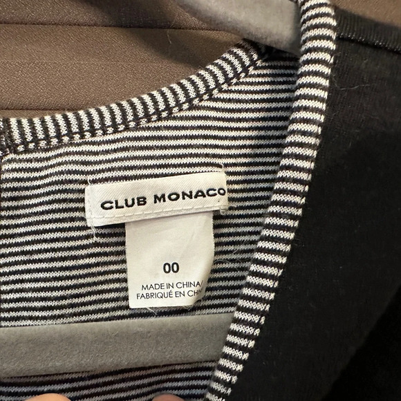 Club Monaco Black Emily Knitted Dress| size 00 - Picture 3 of 4